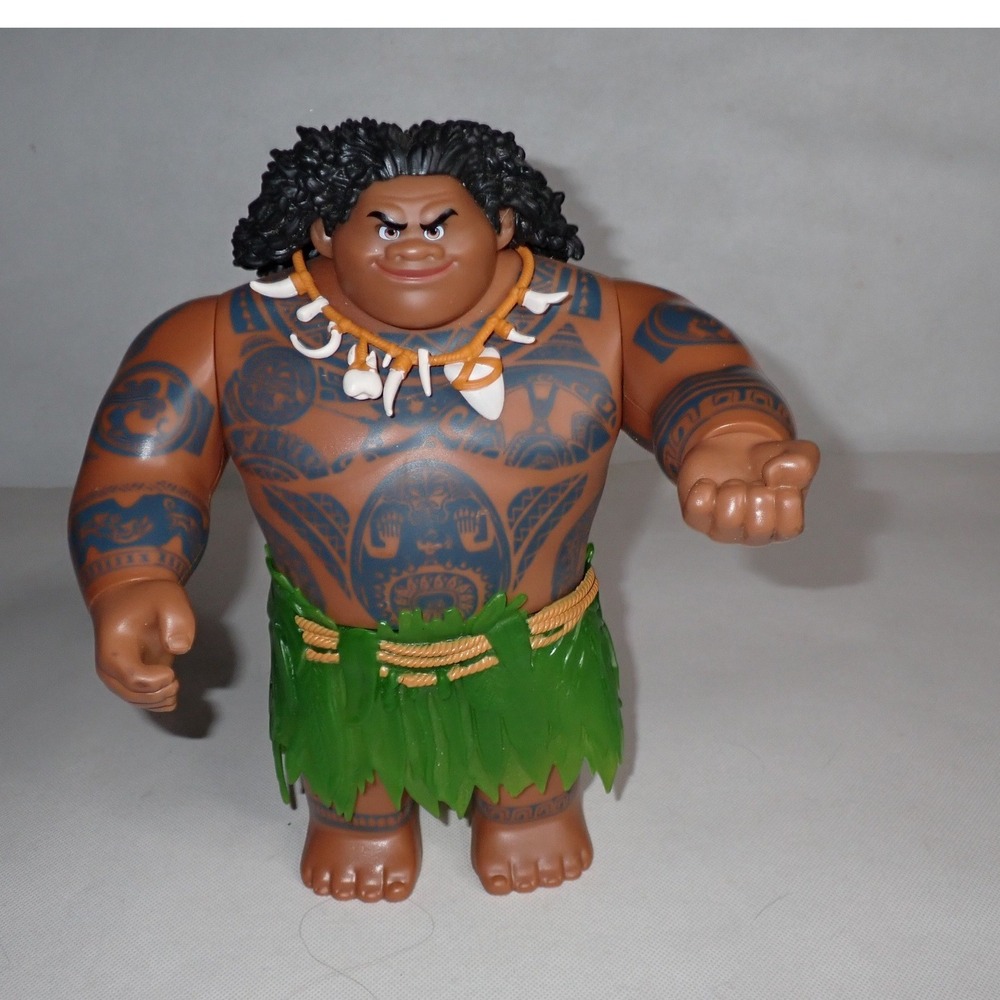 Disney Moana Maui Action Figure Tattooed Demigod Kids Toy 10"